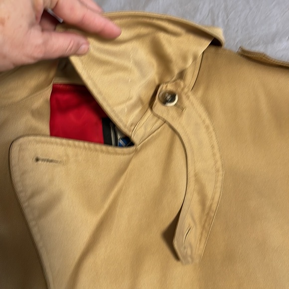 John Weitz Harbor Master Vtg 70’s Trench Coat w/ Removable Wool Lining Sz 44R - Picture 9 of 16